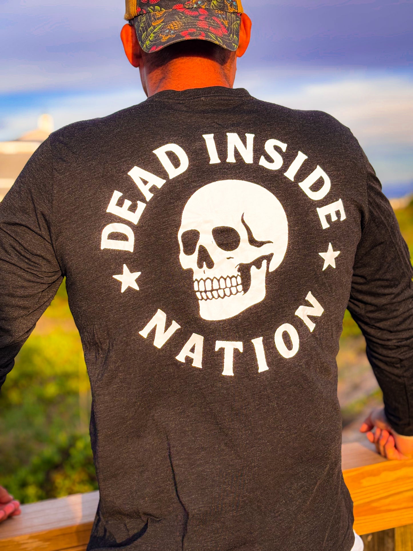 Dead Inside Nation – Long Sleeve Skull Logo Tee