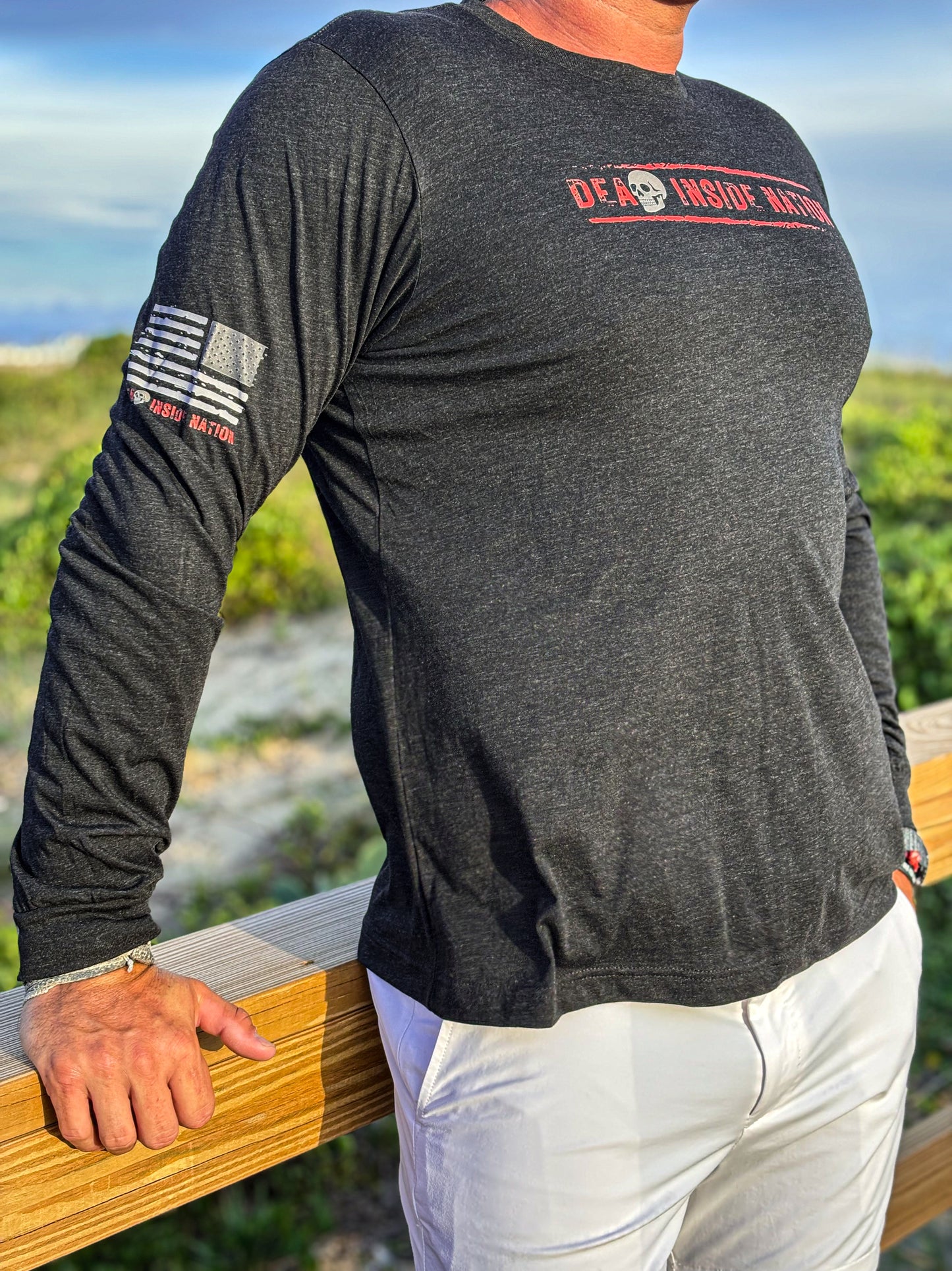 Dead Inside Nation – Long Sleeve Skull Logo Tee